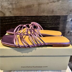 Marc Fisher Women's Purple Strappy Sandals